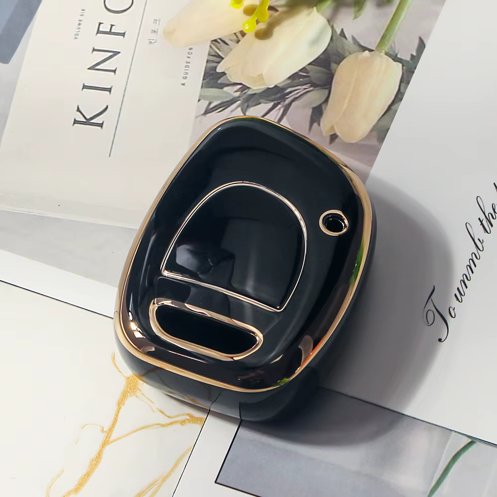 KEYYOU nouveau 1 boutons pour Renault Twingo Clio Kangoo maître symbole Protection porte-clés TPU vo