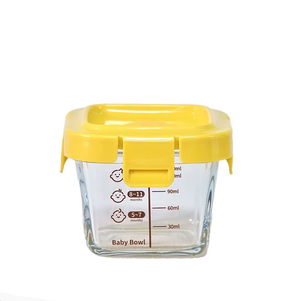 Boîte de stockage des aliments de 170ml, tasse en verre congelé pour aliments pour bébés, coffre-for