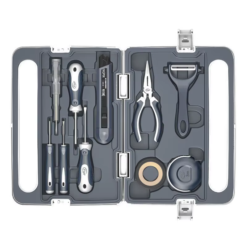 Trousses à outils complètes, Kits d'organisation multifonctionnels pour la maison, grand étui rigide