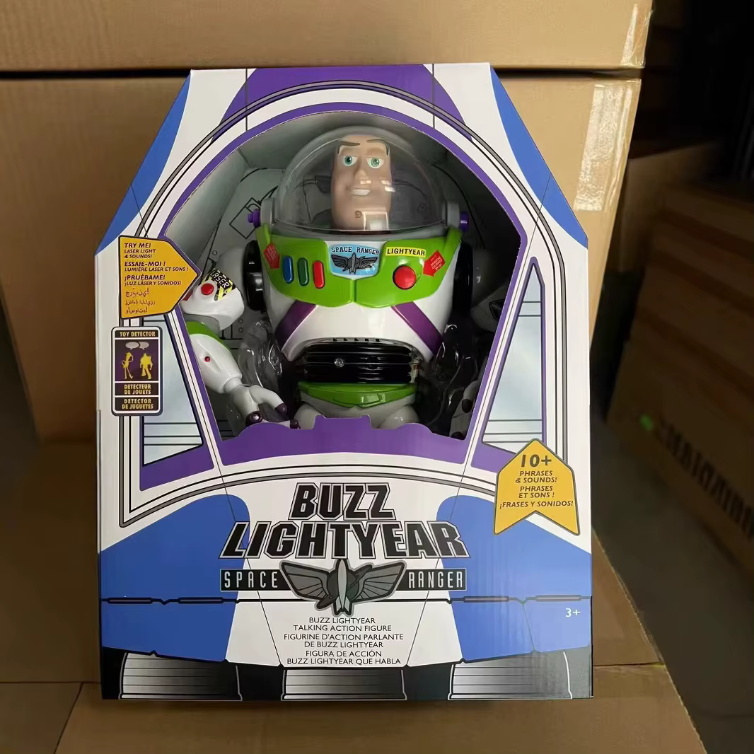 Figurine articulée Buzz Lightyear Space Ranger avec son et lumière, ornement de bureau à collectionn