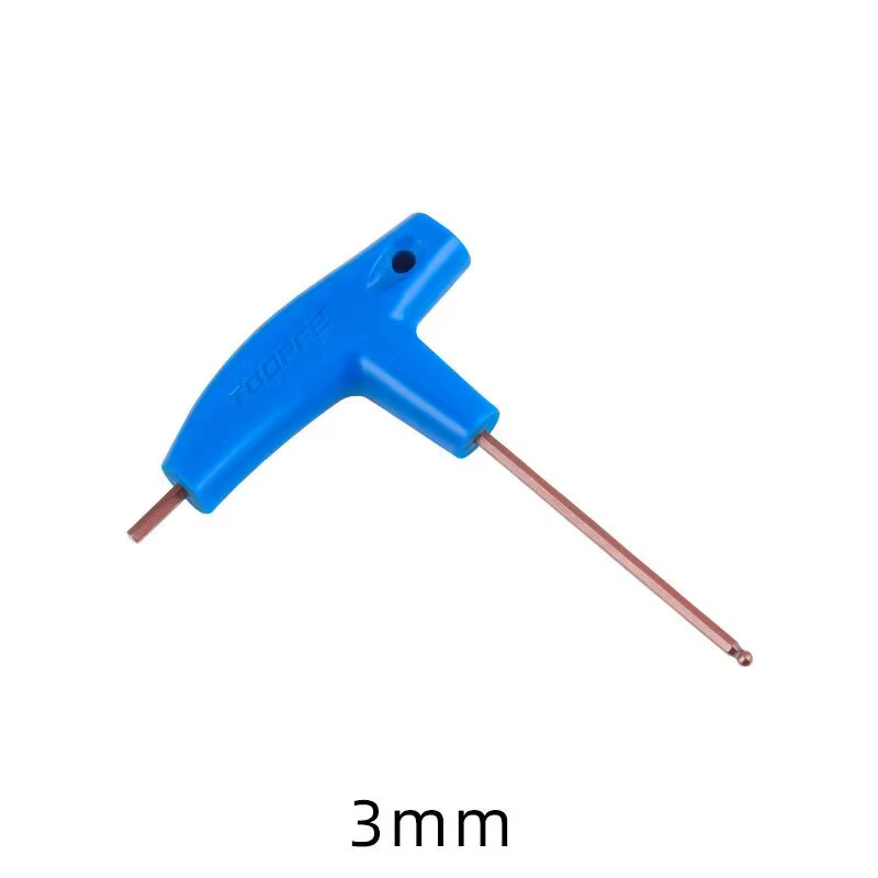 Clé Allen de vélo T25 3/4/5/6MM, poignée en plastique étendue en forme de T avec Double extrémité, o
