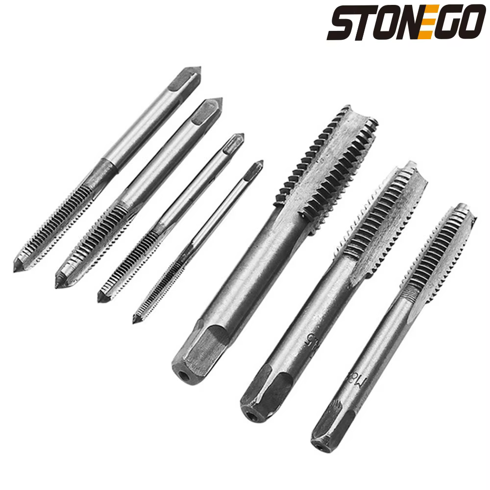 STONEGO-Perceuse à tarauder à main, 5 pièces/7 pièces, roulement en acier conique, spirale à main, p