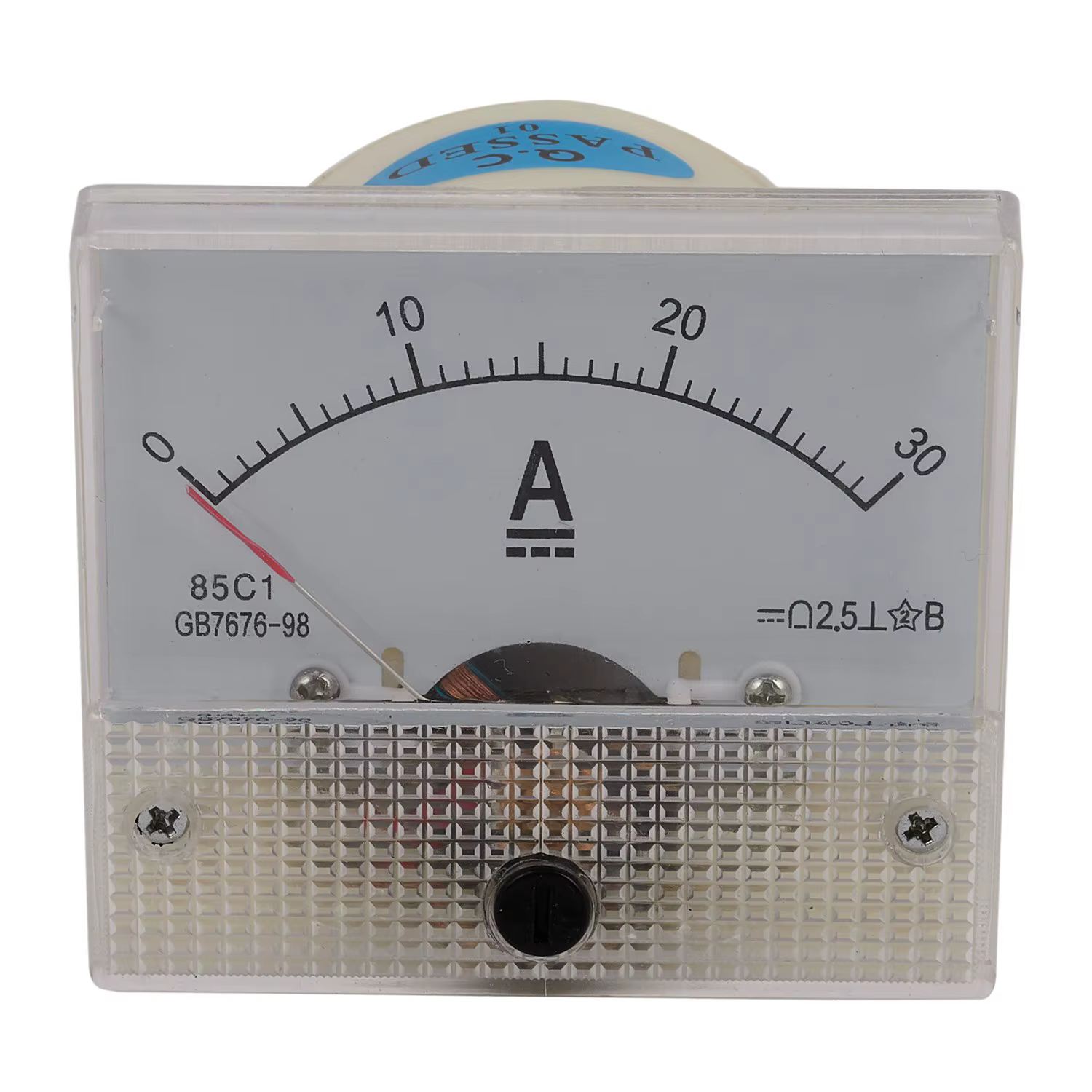 Ampèremètre analogique 85C1-A DC, jauge de panneau, ampèremètres mécaniques de courant, 30A Amp
