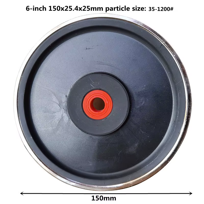 1 pièces 6 pouces diamant galvanoplastie parallèle en plastique diamant meule meule avec manchon réd