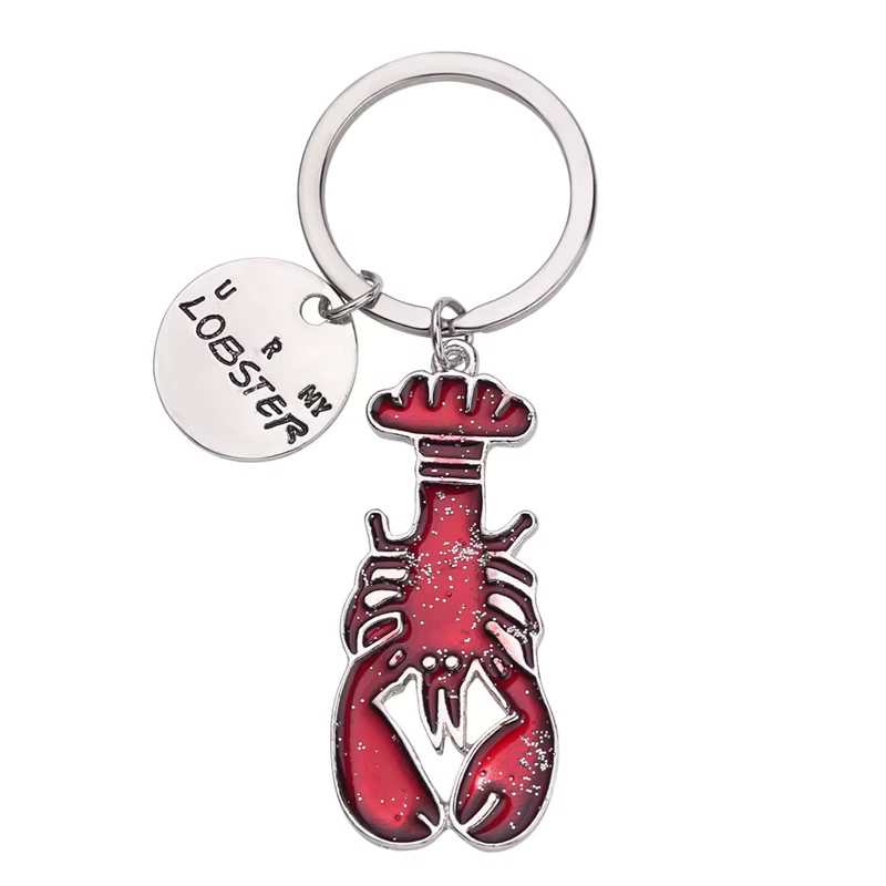 Porte-clés homard rouge sur le thème de la série télévisée 'Friends', cadeau pour meilleur ami, acce