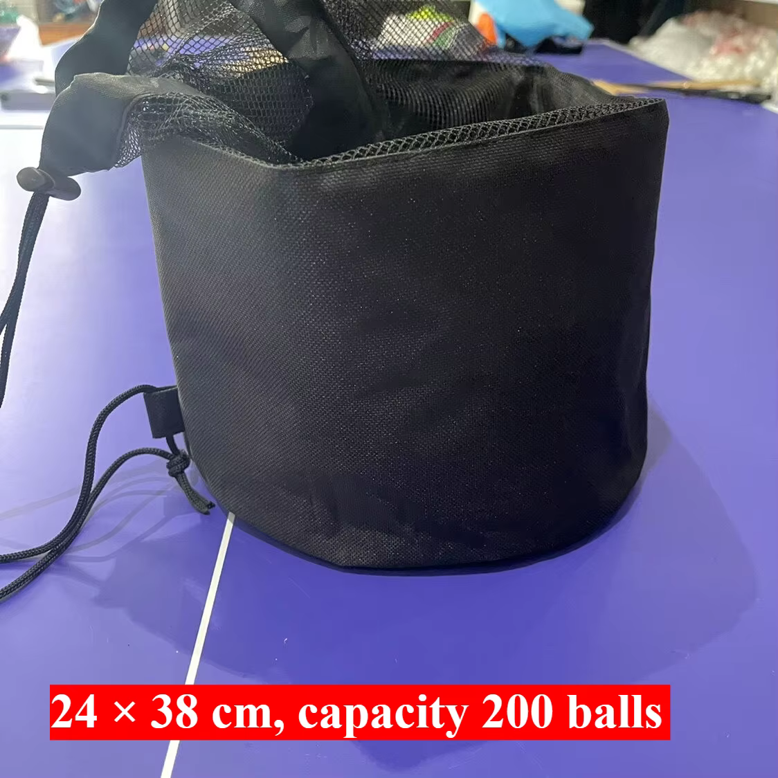 Sac de rangement pour balles de tennis de table, capacité de 200 balles, étui de transport multi-bal