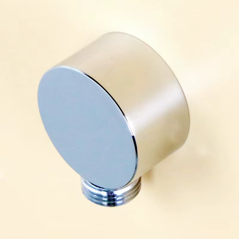 Connecteur de tuyau de douche rond en laiton, coude d'alimentation murale, accessoires de sortie d'e