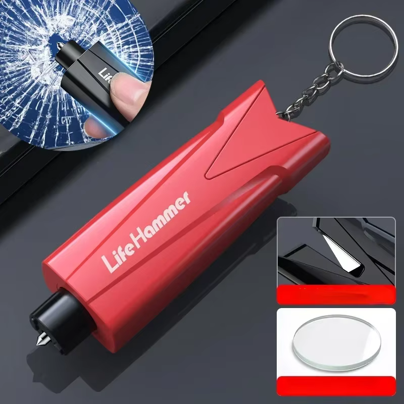 Marteau de sécurité multifonctionnel pour voiture, brise-vitre d'urgence, marteau de sécurité multif