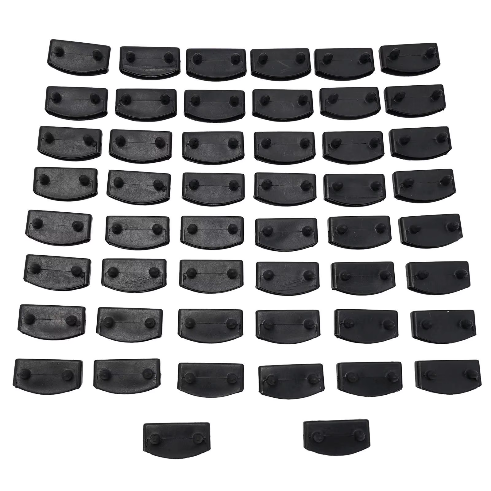 Supports de lit en bois de remplacement, 50 pièces, supports moyens ou d'extrémité en plastique, 10x