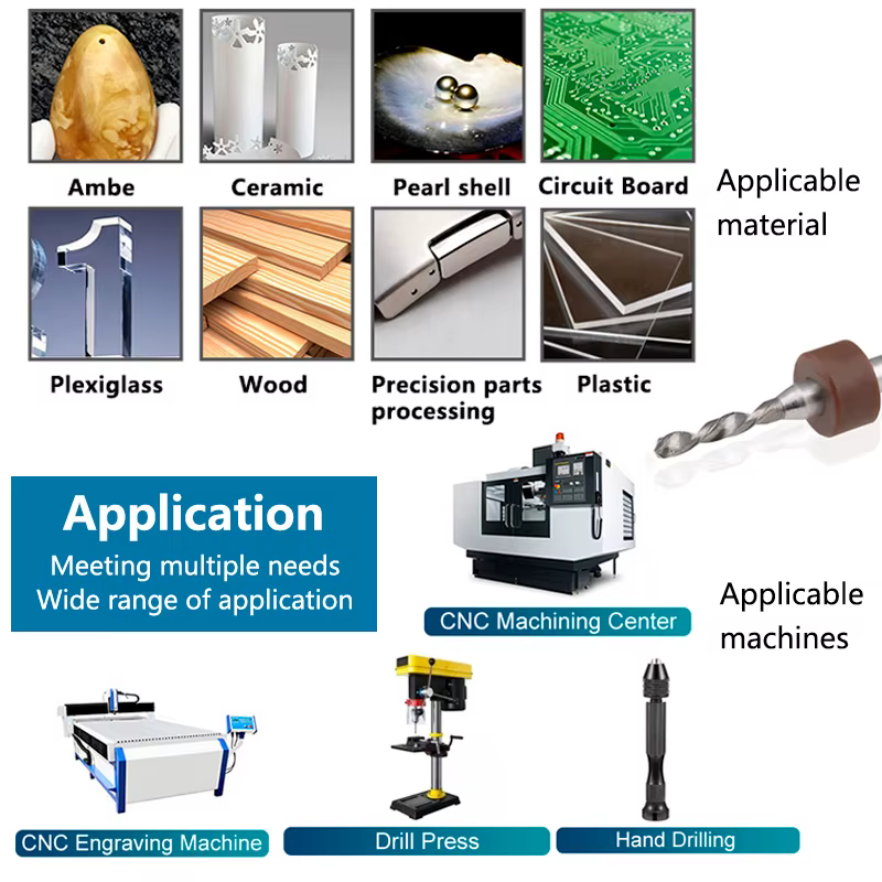 XCAN 0.1mm-2.0mm importation carbure PCB forets carte de Circuit imprimé Mini CNC jeu de forets