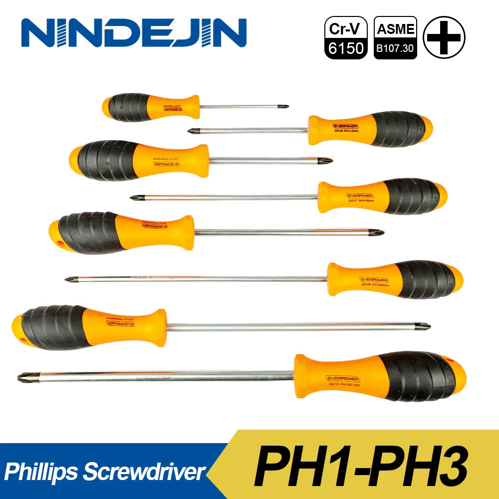 NINDEJIN – tournevis électrique magnétique, 1 pièce, outils, PH0 PH1 PH2 PH3 CR-V, tournevis phillip