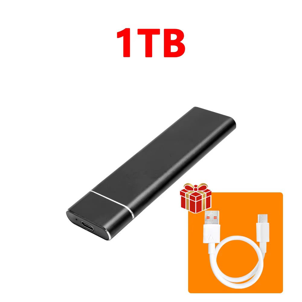 SSD portable USB 3.1 haute vitesse 2 To 1 To 4 To, disque SSD externe original grande capacité pour 