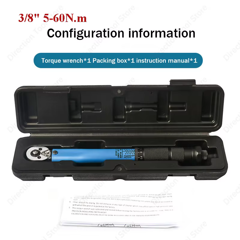Clé Dynamométrique Bidirectionnelle pour Réparation de Vélo, Moto et Voiture, Préréglée, Outil Profe