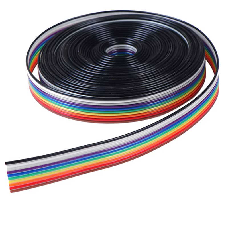 5 mètres 10P câble ruban câble 10 voies câble plat couleur arc-en-ciel ruban câble fil 5M