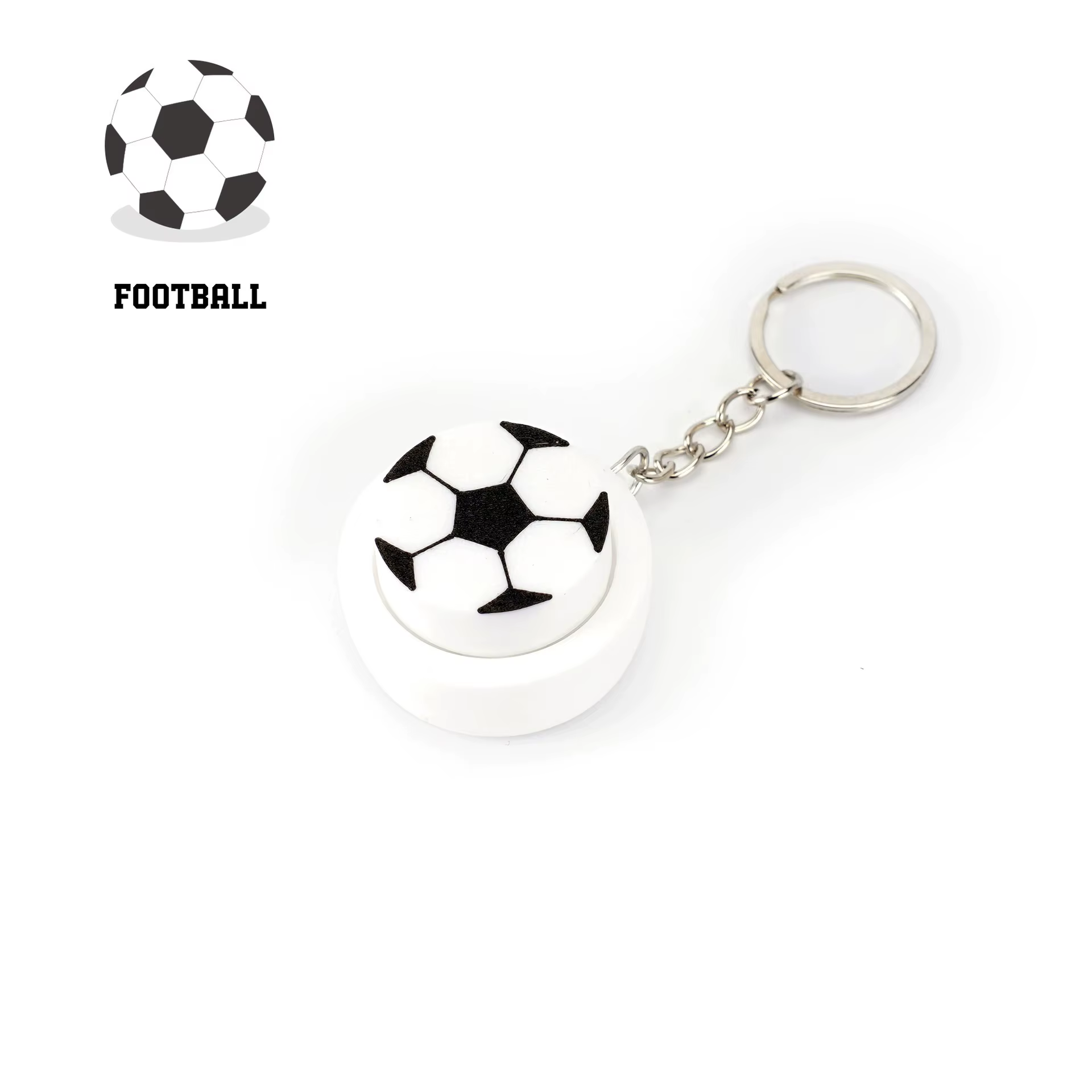 Porte-clés tendance anti-stress en forme de ballon de football, basketball, baseball – Breloque de s