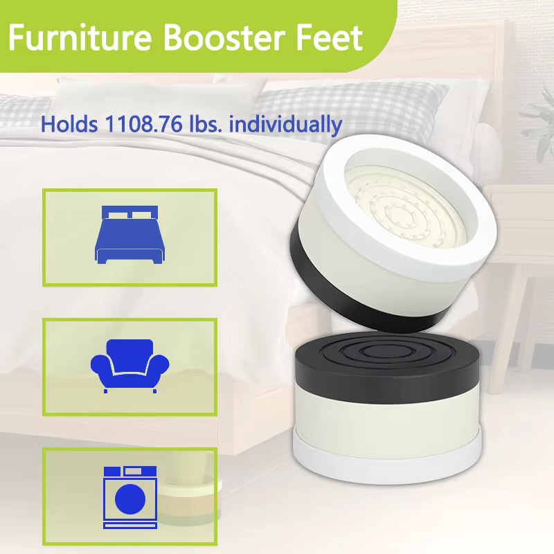 Coussinets de pieds rehaussants pour meubles empilables: coussinets de pieds de table, table à thé e