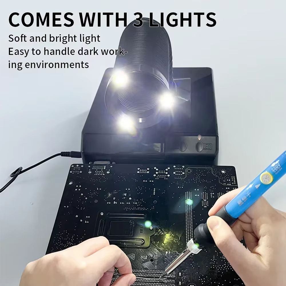 LUXIANZI – extracteur de fumée, Instrument pour fumer avec lumière LED, filtre à charbon actif 220v,