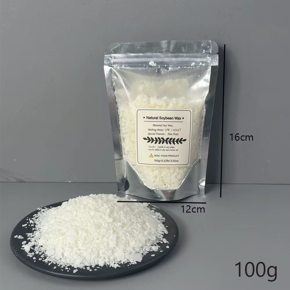 Paraffine pure de soja, matériau d'avertissement pré-soja, pigments de noyau, aromathérapie, bricola