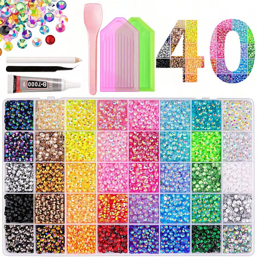 Kit de Découvertes 40 Couleurs 3MM pour Chaussures Crocs, Vêtements, Tasses, Bijoux Artisanaux, Déco