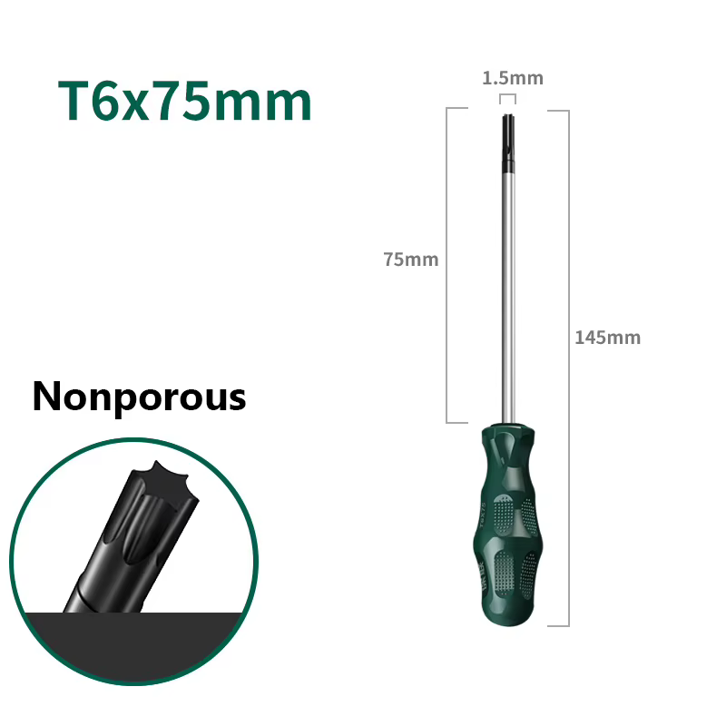 Tournevis magnétique Torx T6, T8, T10, T15, T20, T25, T27, T30, T40, outil à main, tournevis de sécu