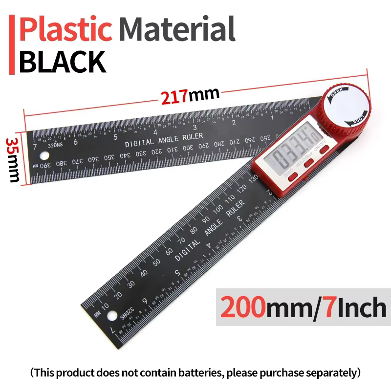 Goniomètre rapporteur électronique jauge numérique outil de mesure d'angle règle multi-angle outils 