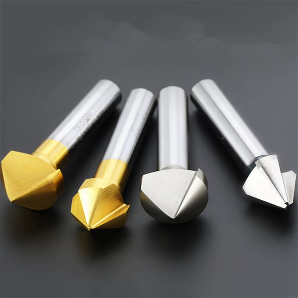 Nouveau 1 pièces 60/90/120 degrés fraise HSS chanfreinage métal fraisage outil 1 3 coupe-cannelure d