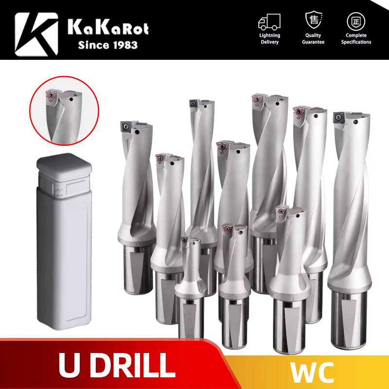 KaKarot WC série forets forets pour métaux foret Inser 13mm-50mm profondeur 2D 3D 4D indexable U mac