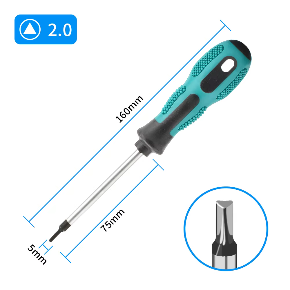 Embouts de tournevis triangulaires magnétiques durables, équipement électrique, outils à main de rép