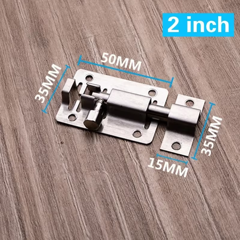 Boulon de baril 2/3/4/5/6/8 pouces, matériel de verrouillage de porte en acier inoxydable pour quinc