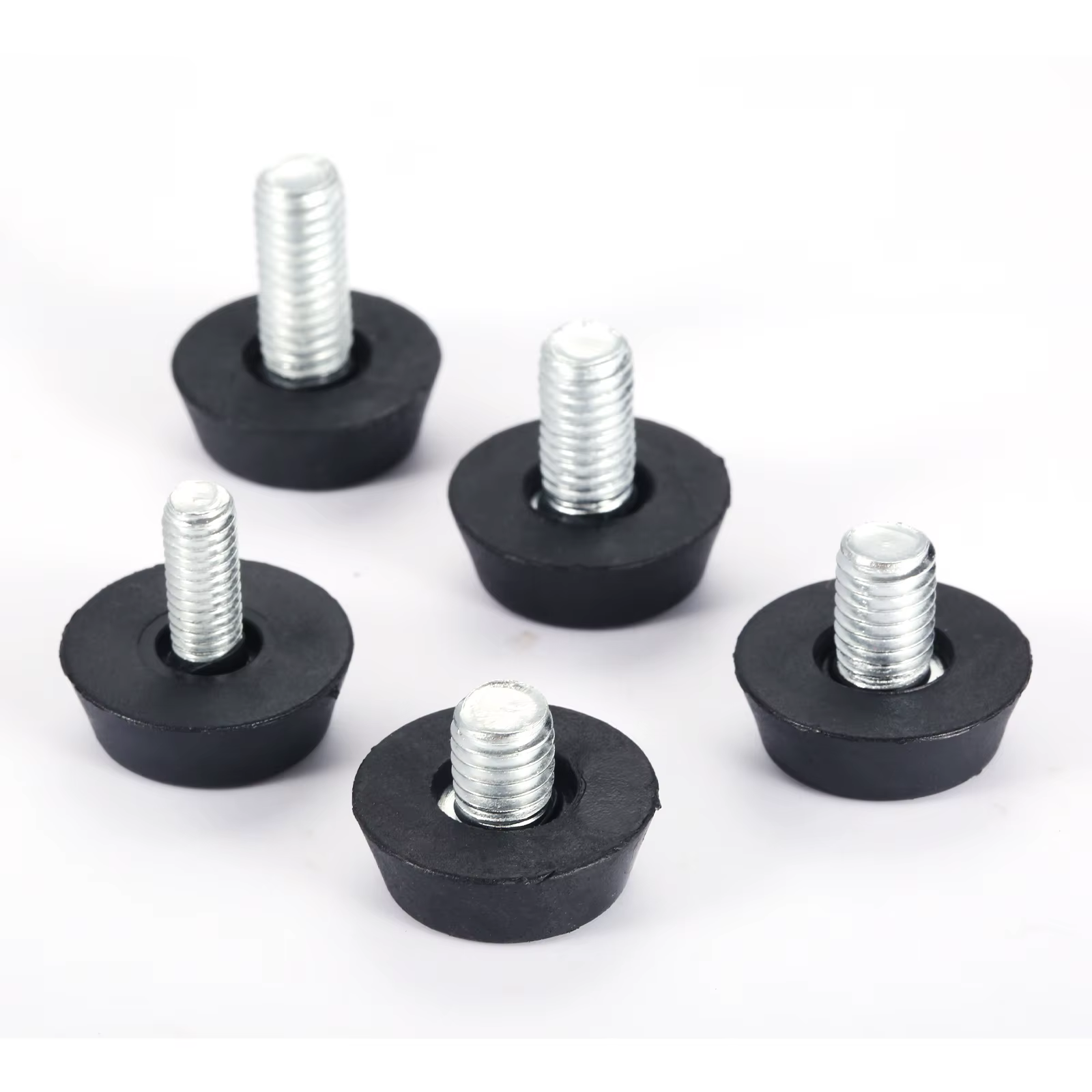 Niveleurs de meubles à filetage M6/M8 x 23mm, 10 pièces, diamètre réglable, tige d'équilibre à vis,