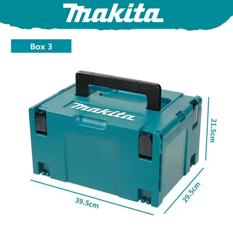 Makita 197212-5 Makpac boîtier imbriqué grande boîte à outils de stockage empilable robuste Durable 