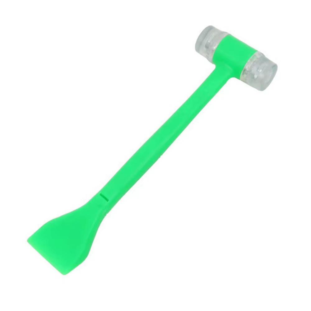Marteau en caoutchouc avec tête de pelle, multifonctionnel, robuste, double face, manche ergonomique