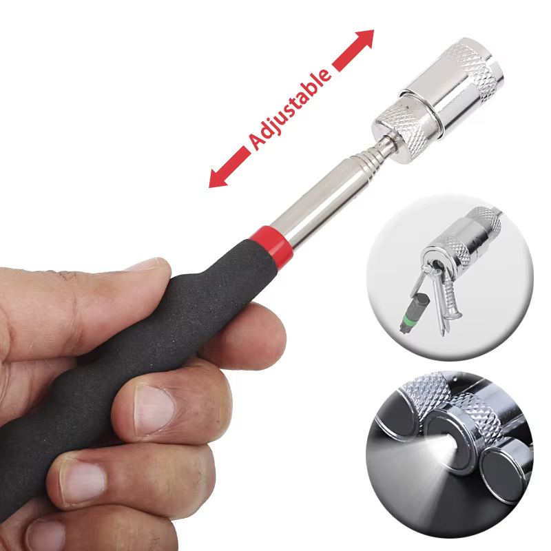 Mini outils de ramassage magnétiques télescopiques, poignée portable réglable, stylo extensible à lo