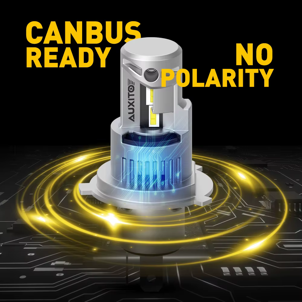AUXITO 2 pièces 20000LM H4 9003 ampoules de phares LED Canbus sans erreur H4 HB2 LED faisceau Hi/Lo