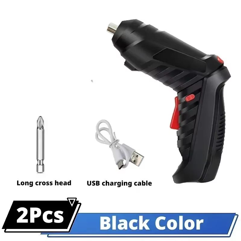 Tournevis électrique Portable sans fil 47 en 1, tournevis Rechargeable rotatif à 90 degrés avec LED 