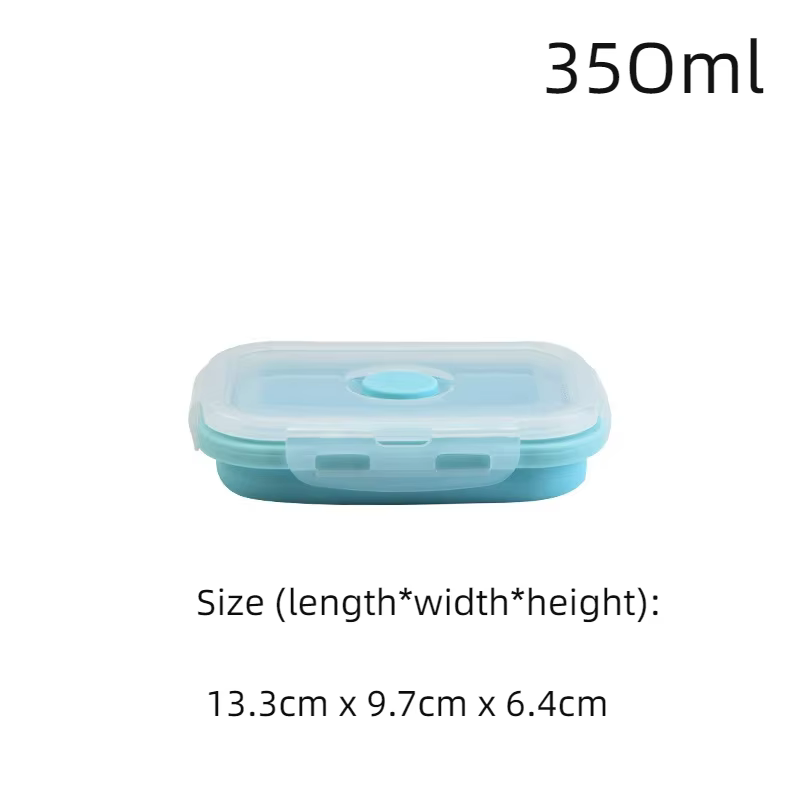 Boîte à déjeuner empilable en Silicone, conteneur de stockage des aliments pliable, boîte de repas p