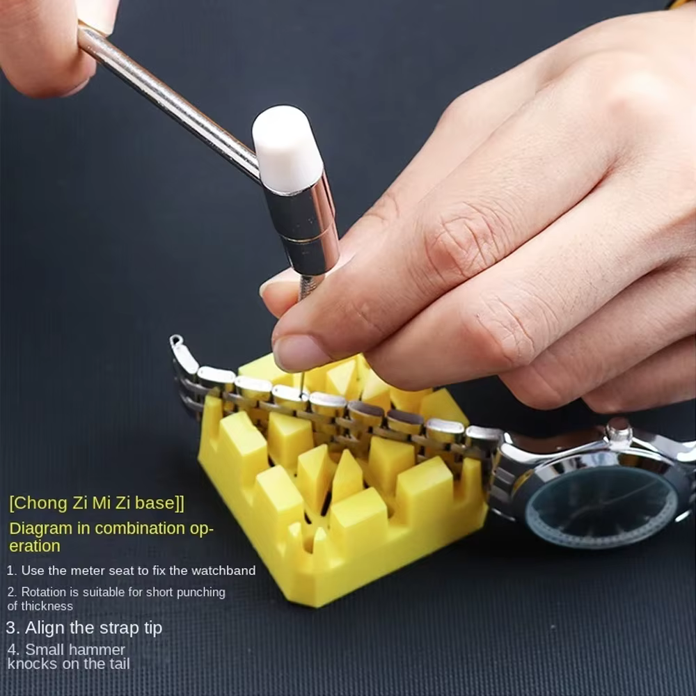 Kit d'outils de réparation de montres, 147 pièces, pour démontage, Installation, entretien, sangles