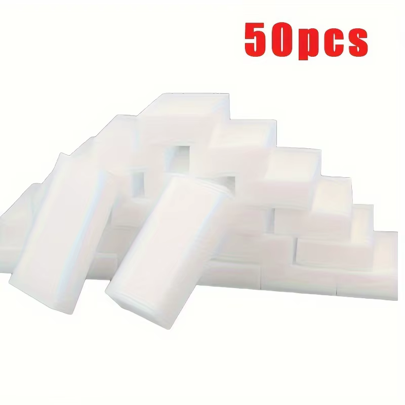 100/50 pièces/lot éponge mélamine 10X6X2cm éponge magique gomme pour cuisine bureau salle de bains m