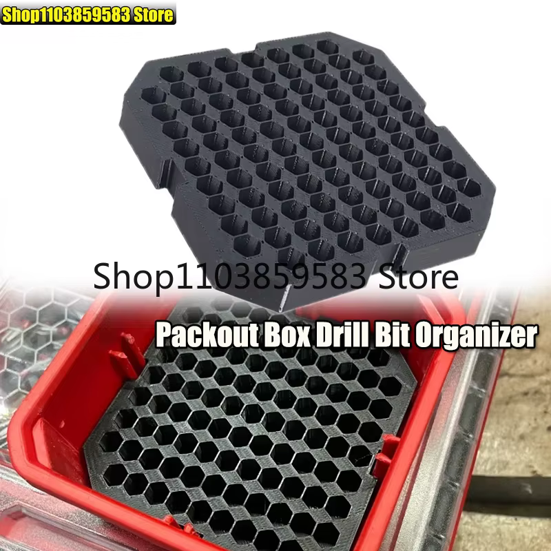 Organisateur de forets pour boîte de rangement, compatible avec les embouts de tournevis Milwaukee, 