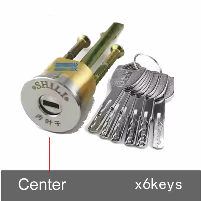 Cylindre de serrure de porte extérieure de niveau C, universel, antivol, avec noyau central et excen