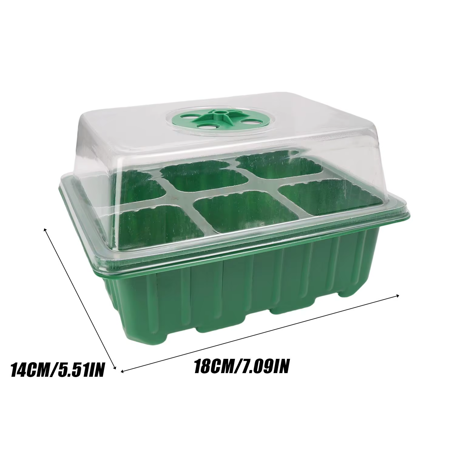 Pot de semis avec couvercle, plateaux de germination à 6/12 trous, boîte de germination pour serre, 