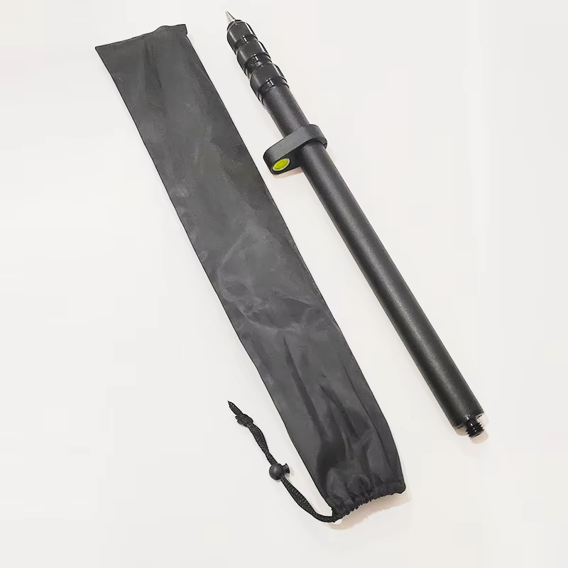 Perche télescopique en aluminium pour prisme, perche d'arpentage, perche GPS RTK, 50-150cm
