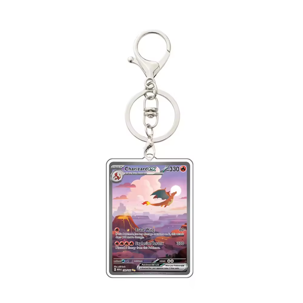 Boîte de rangement et de protection en acrylique pour cartes de jeu PTCG Anime (Charizard, Gengar, Z