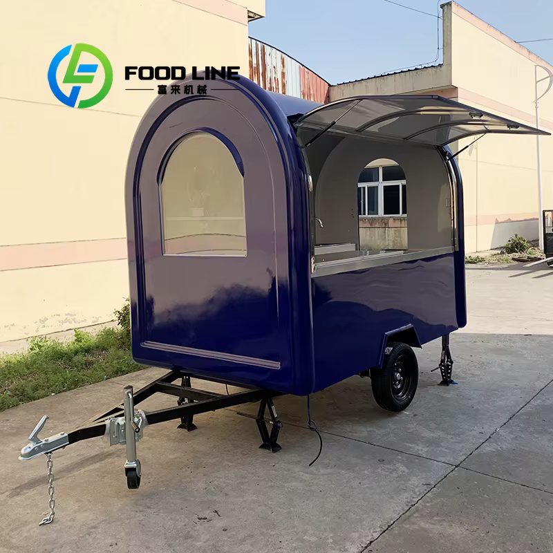 Remorque électrique compacte sur mesure pour chariot alimentaire, sur mesure pour les marchés urbain