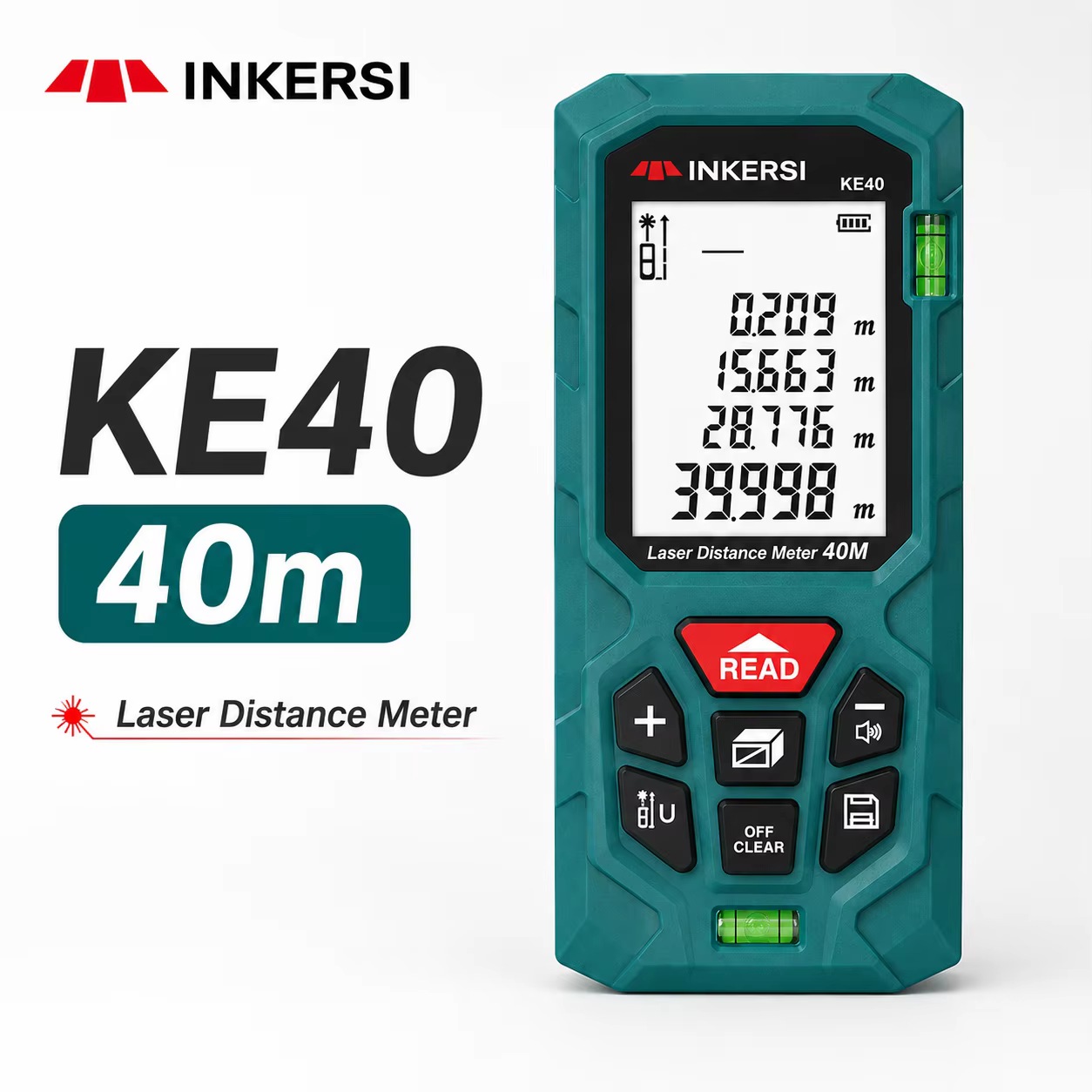 Télémètre laser INKERSI jusqu'à 120 m, télémètre haute précision avec écran LCD numérique, outil de 