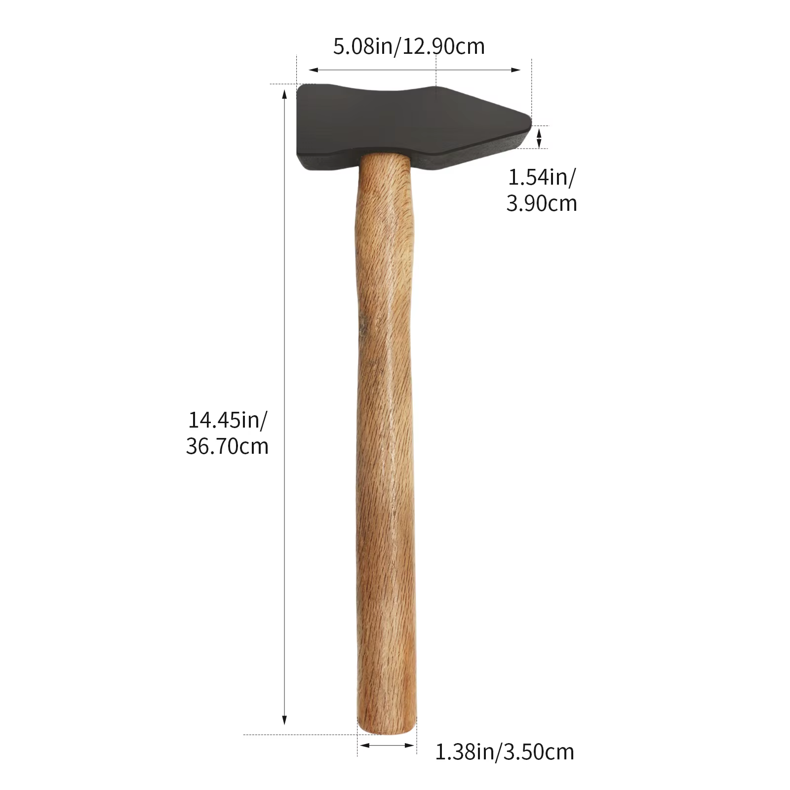 Marteau de machiniste à manche en bois, marteau à bec de canard pour machiniste domestique, outil de
