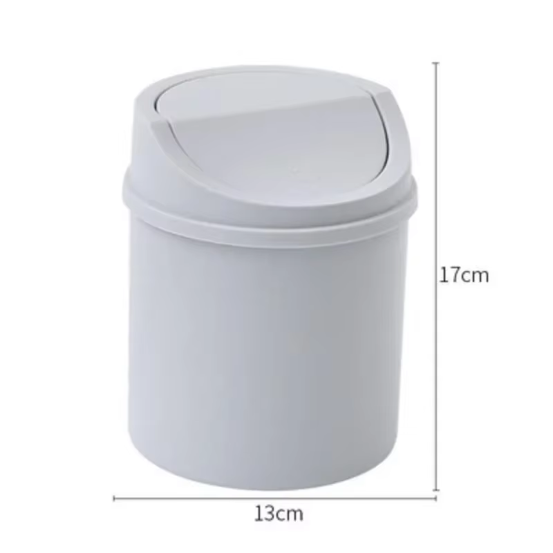 Mini poubelle de bureau avec couvercle, petit tube de poubelle, poubelle de chambre à coucher, espac