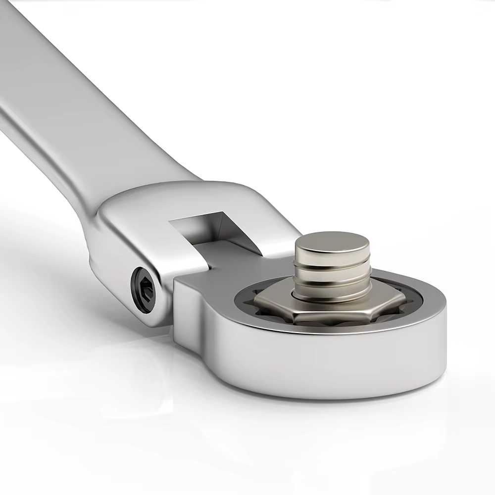 WOZOBUY jeu de clés à cliquet à tête flexible, métrique, acier au Chrome Vanadium clé combinée Kits