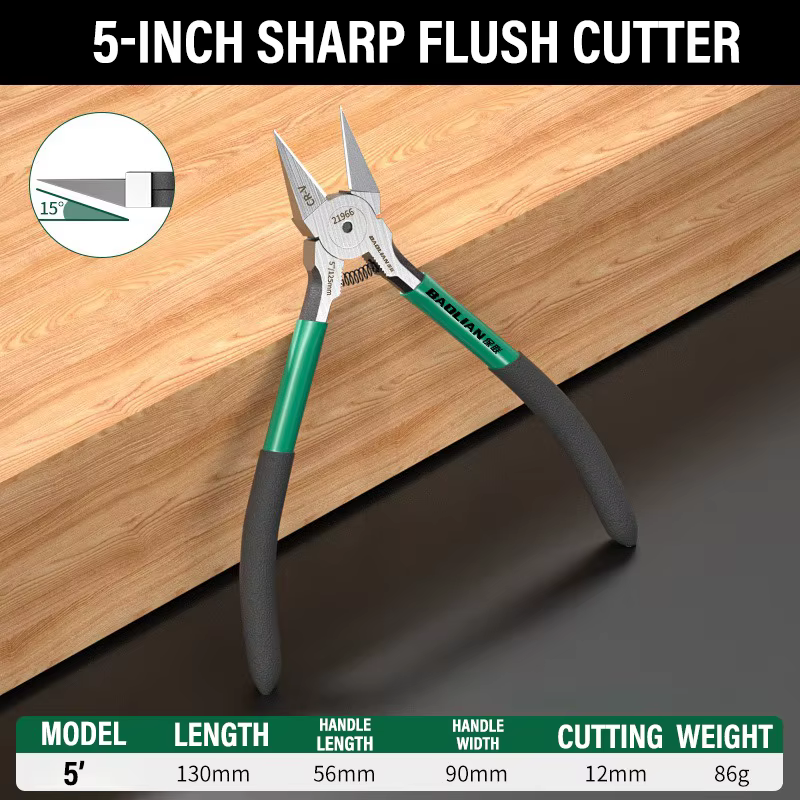 Pince coupante diagonale de type ciseaux, pince coupante latérale pour électricien, haute dureté, bo