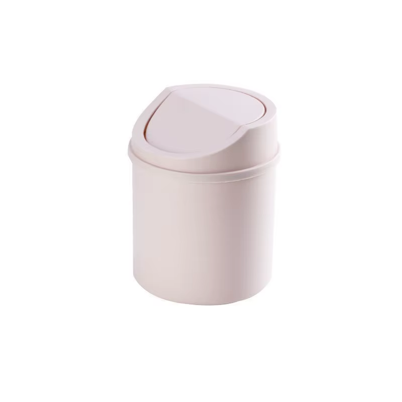Mini poubelle de bureau avec couvercle, tube de petite poubelle, poubelle de chambre, espace de trav